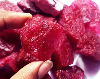 Earth Mined Natural Red Beryl Rough 45 to 65 Carat 1 Pcs Certified Loose Gemstone With Free Shipping