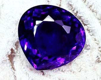 Natural Violet Amethyst Loose Gemstone 70 to 80 Ct Certified With Free Shipping