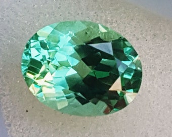 Natural Green Sapphire 6.25 Ct Certified Loose Gemstone With Free Shipping