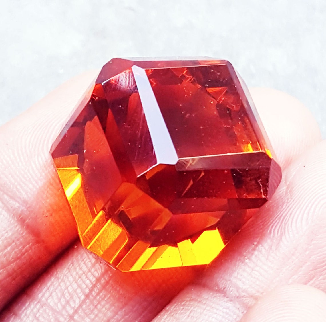 Orange Topaz Between 50 to 60 Ct Certified Loose Gemstone With | Etsy