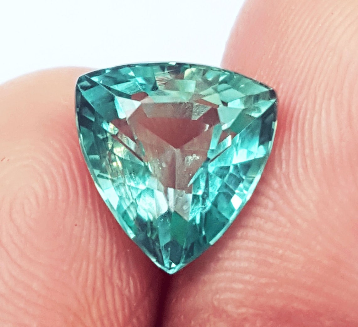 Loose Gemstone 3.25 Ct Natural Precious Bluish Green Rare Etsy
