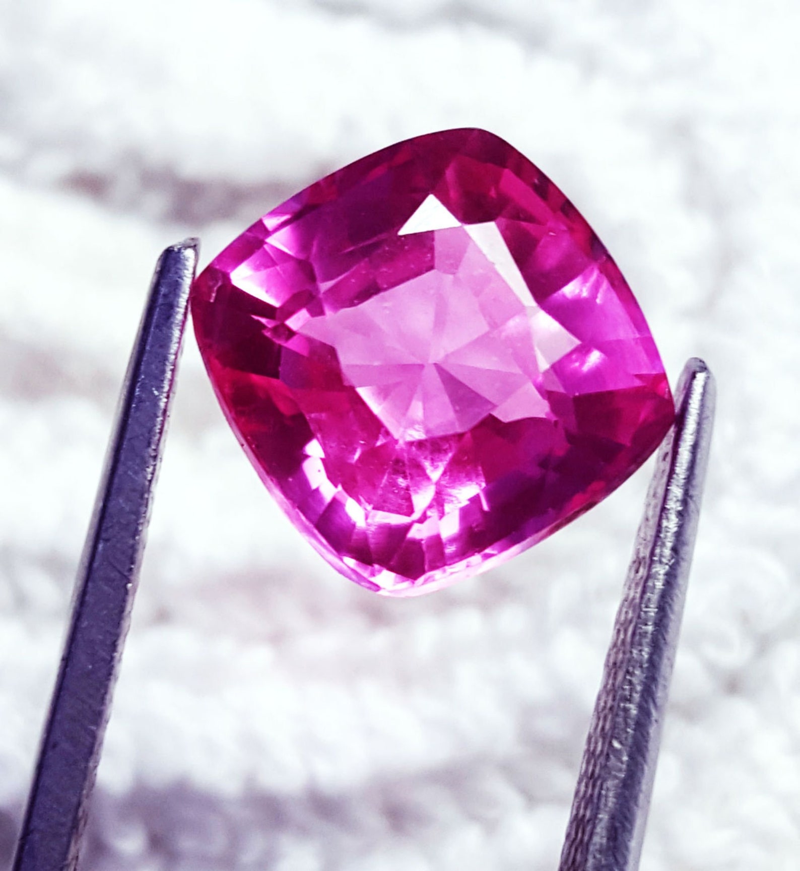 Loose Gemstone Natural Pink Sapphire 7.30 Ct Certified With Etsy