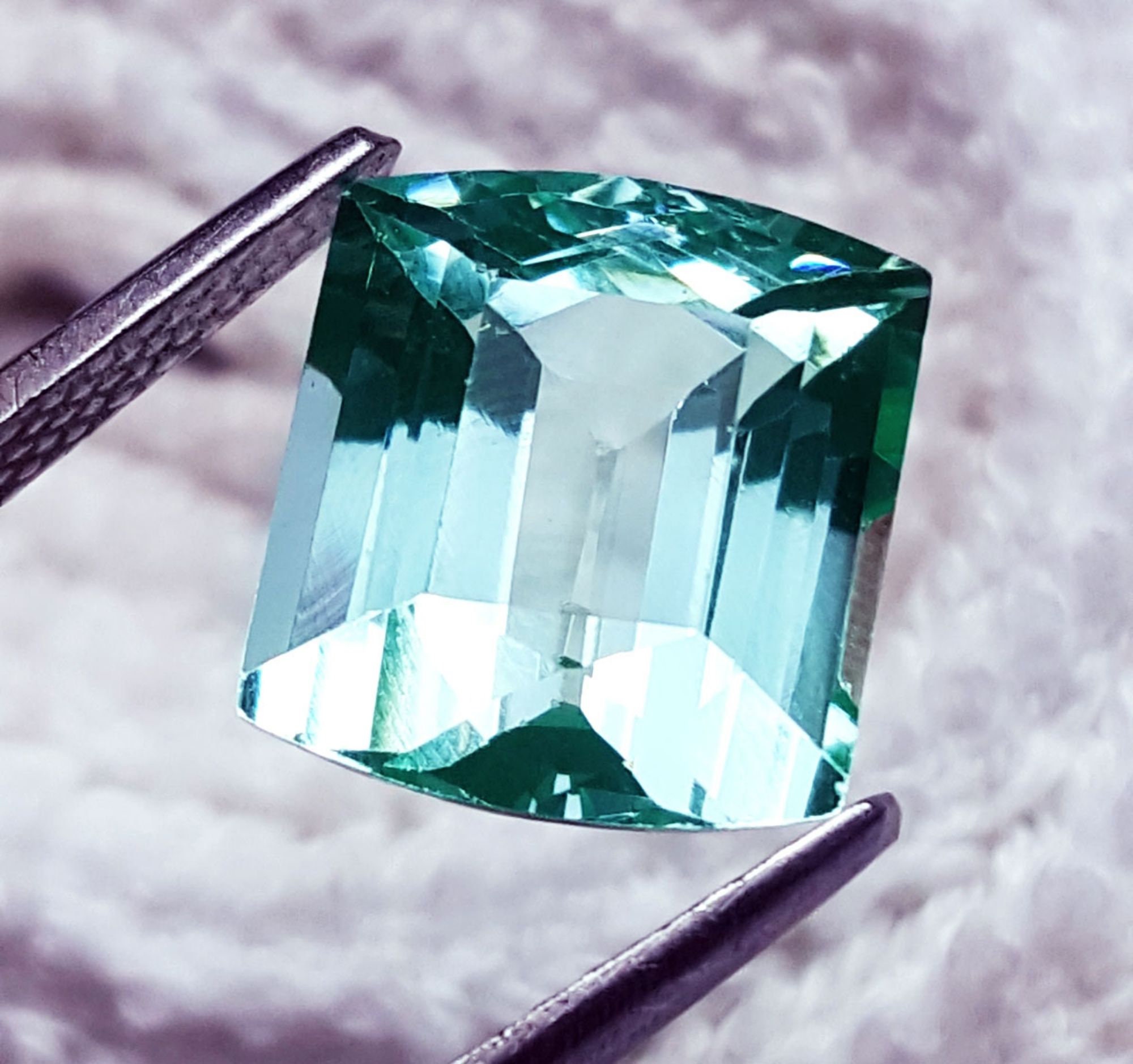 Natural Green Tourmaline Loose Gemstone 9.60 Ct Certified With Etsy