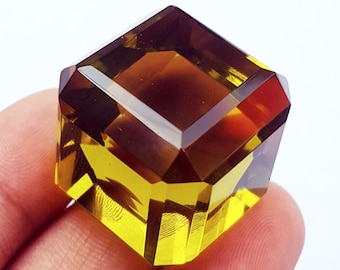 Big Size Yellow Topaz Loose Gemstone Between 75 to 90 Ct Certified With Free Shipping