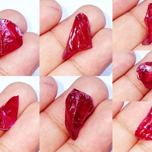 100% Natural Red Ruby Rough Loose Gemstone 4 To 7 Ct Certified Rough With Free Shipping