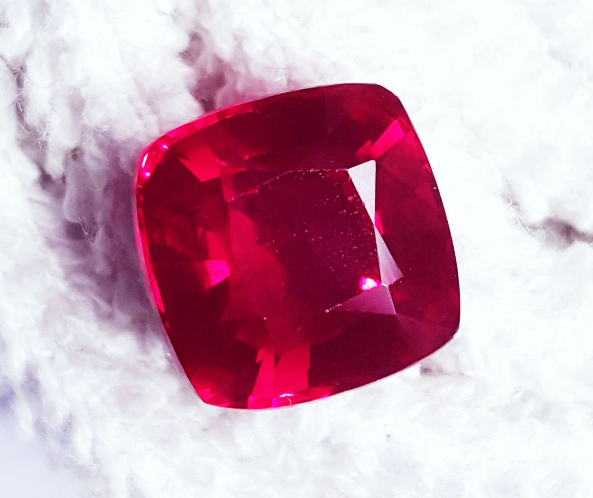 Natural Red Ruby 10.90 Cts Certified Loose Gemstone With Free | Etsy