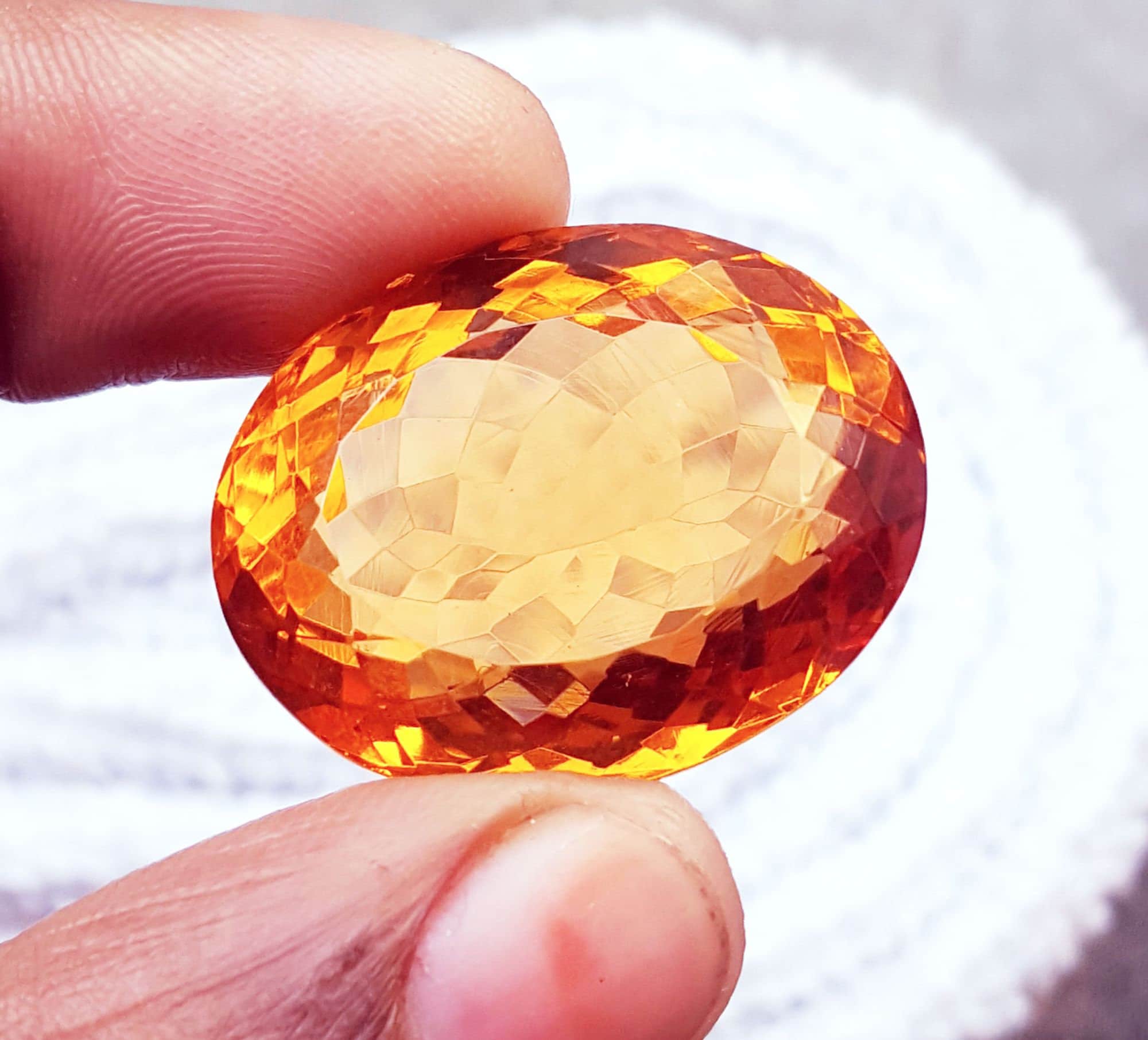 Hermoso Topacio Naranja Entre 40 y 50 Quilates Certificado Con - Etsy ...
