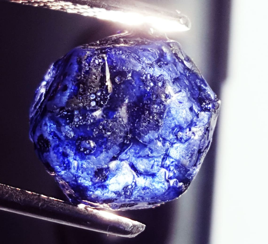 100% Natural Blue Sapphire Loose Gemstone Certified Rough | Etsy