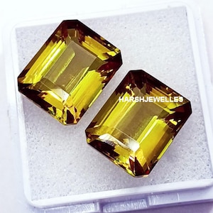 Zultanite Color Changing Emerald Shape 10 To 12 Ct Pair Certified Loose Gemstone