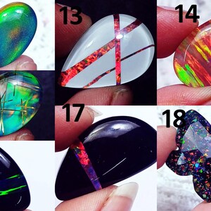 Mixed Fire Opal Cabochon Certified Loose Gemstone 8 to 18 Ct With Free Gift