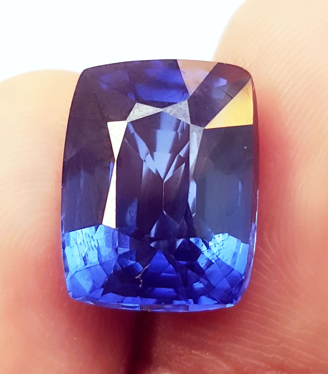 Natural Tanzanite Loose Gemstone 8.75 Ct Certified With Free Etsy
