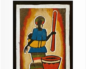 Handmade African Sand Painting