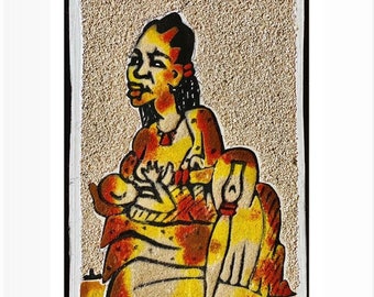 Handmade African Sand Painting