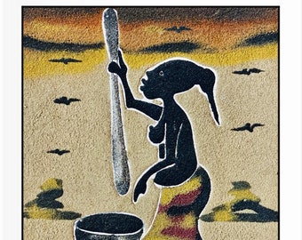 Handmade African Sand Painting