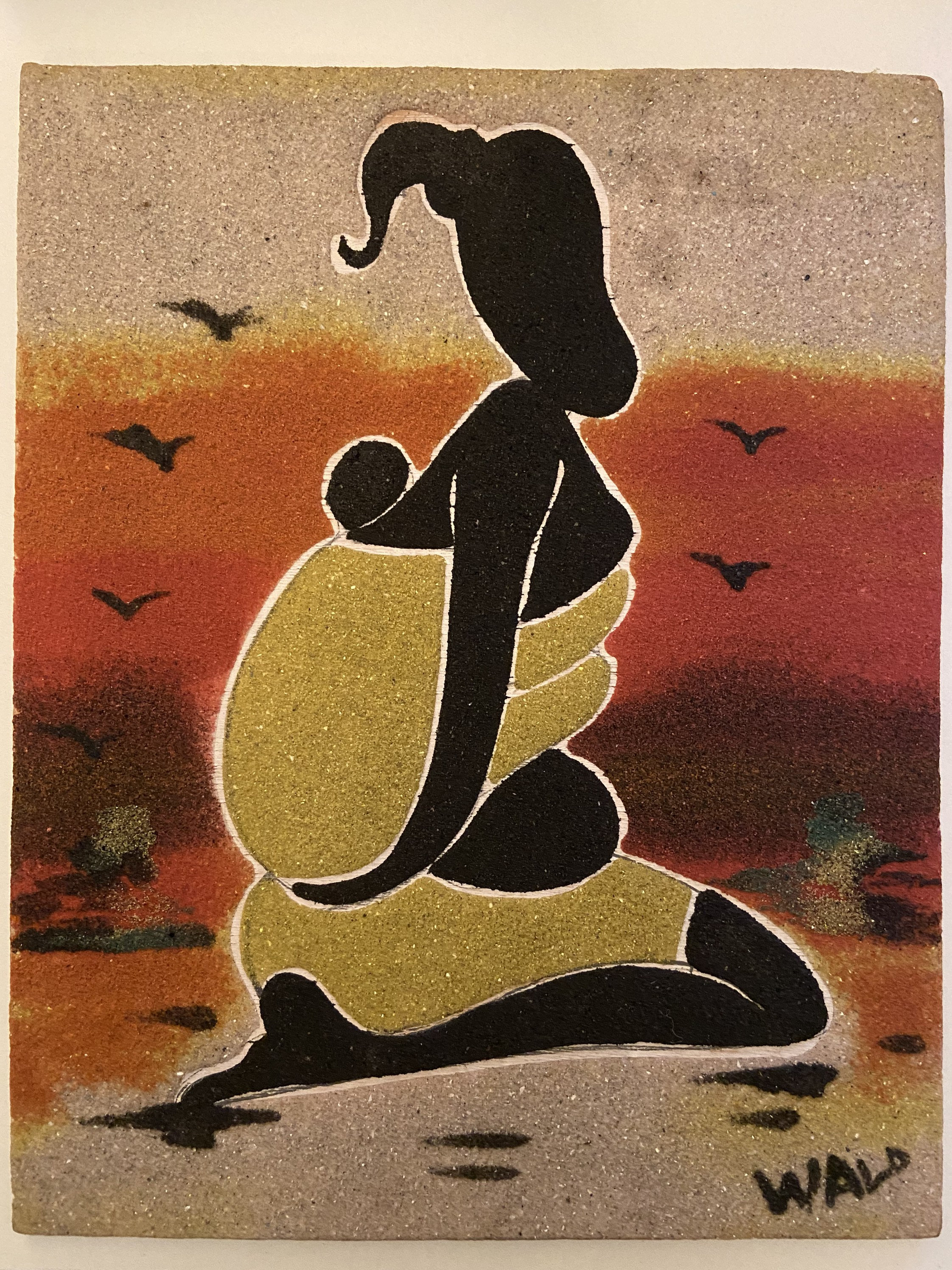 Handmade African Sand Painting Etsy UK