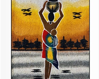 Handmade African Sand Painting