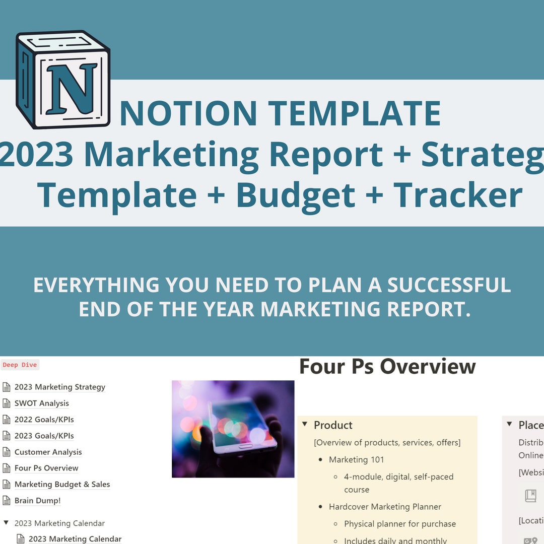 2023 Digital Marketing Plan Template Digital Marketing Tracker Digital