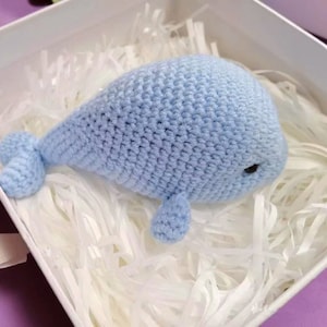 SCHEMA: Schema portachiavi delfino all'uncinetto Tutorial Amigurumi delfino Schema uncinetto in inglese