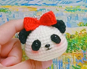 【専用】あみぐるみ パンダキーホルダー パターン: パンダのキーホルダーかぎ針編みパターン 中国の国宝パンダ