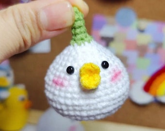 PATTERN: Crochet Garlic Duck Amigurumi Crochet Pattern Garlic Crochet Tutorial in PDF