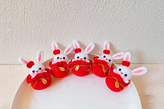 PATTERN: Fukubukuro Rabbit Crochet Pattern New Year Lucky Bag