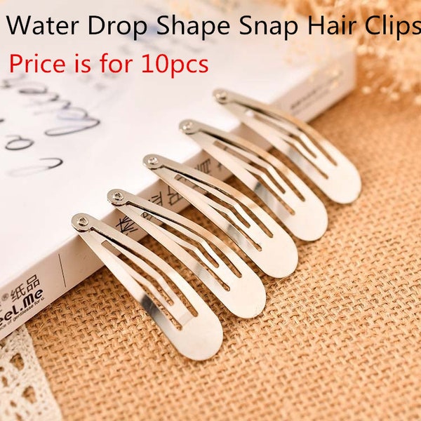 Crochet Hair Clip DIY Accessories Duckbill Rectrangle Oval Water Drop Snap Hair Clips Fabric Gasket Hot Melt Glue Gun with Glue Sticks