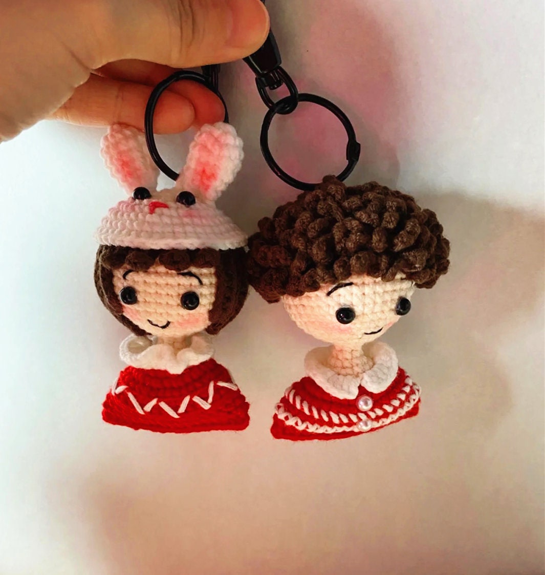 PATRÓN: Parejas Amigurumi Llavero Patrón Crochet Lovers Relleno Crochet  Tutorial Bolso Adorno Patrón en Inglés -  México