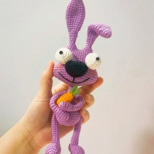 PATTERN: A Wounded Rabbit Amigurumi Crochet Pattern A Injured Depressed Bunny with Carrot Crochet Amigurumi Tutorial in PDF