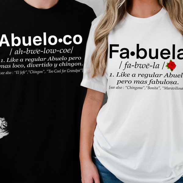 Abuela Y Abuelo, Chingon, Chingona, PNG, Digital Download, Sublimation, DTF, SVG, Grandparents Day