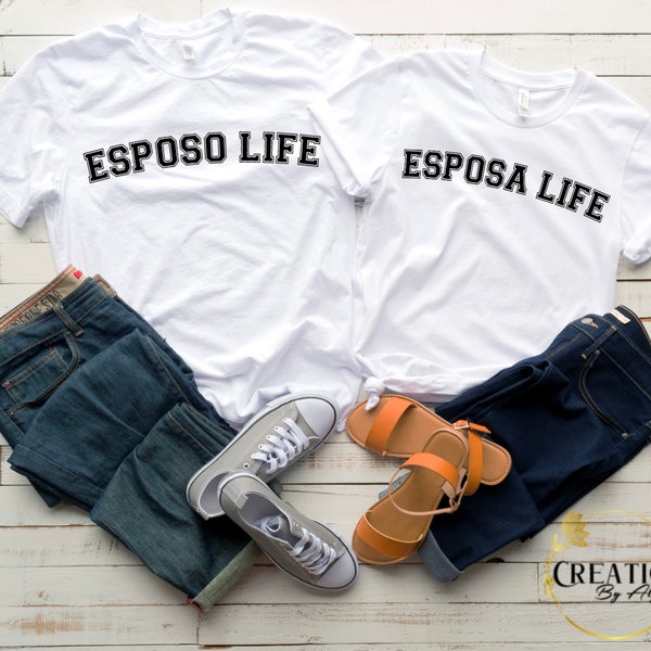 Esposa Life, Esposo Life, PNG, Sublimation, DTF, Digital Download, Instant Download , Esposa PNG, Esposo Png