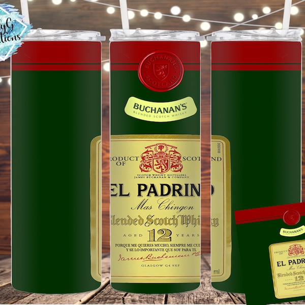 Buchanans, El Padrino y La Madrina,  20oz Tumbler Wrap, Digital Download