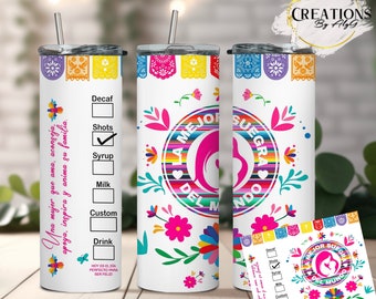 La Mejor Suegra Del Mundo, 20 Unzen Straight Tumbler Wrap, Sublimation, digitaler Download, Floral PNG