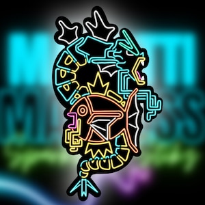 Karpador Karpador Aufkleber | Pokémon Entwicklung Vinyl Aufkleber | Yin und Yang Design