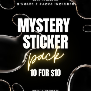 Mystery Sticker Pack - 10 for 10!