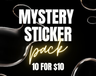 Mystery Sticker Pack | 10 Random Vinyl Stickers | Surprise Bundle with No Duplicates