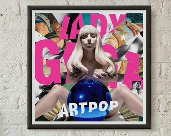 shuimanjinshan Poster Drucke Lady Gaga Popstar Musik S/änger Album Leinwand Poster Drucke Gem/älde Wandkunst Bilder f/ür Wohnzimmer Home Decor 50X70Cm Ungerahmt pc-564