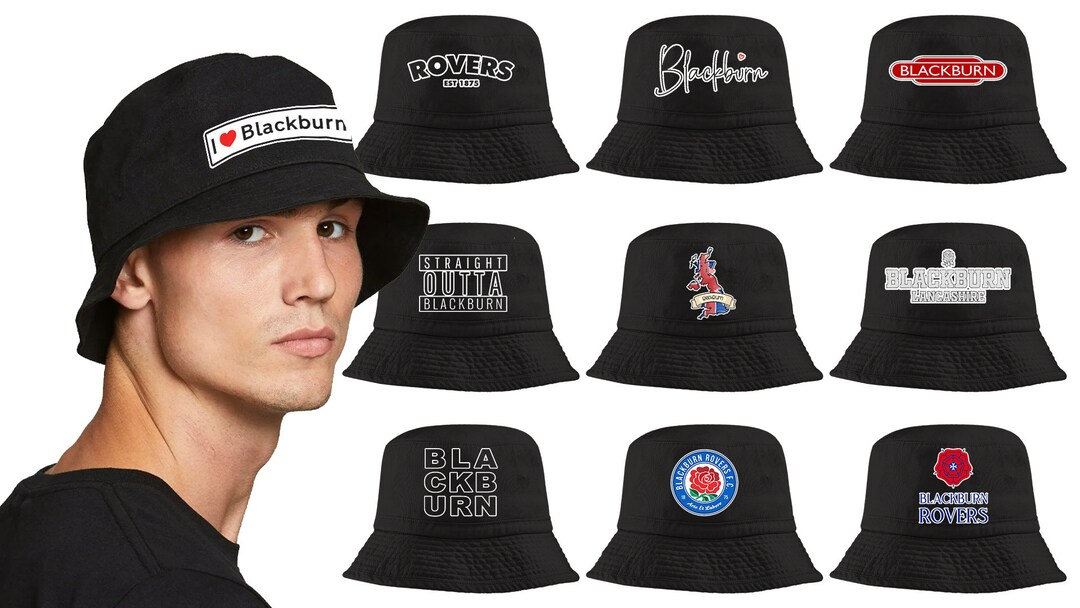 Blackburn City Bucket Hat Football Match Day Essential Music Etsy