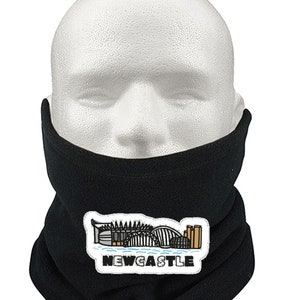 Newcastle united Snood Scarf Black Fleece Face Cover Neck Warmer Warm Supporters Shawl Christmas Gift Mask zdjęcie 9