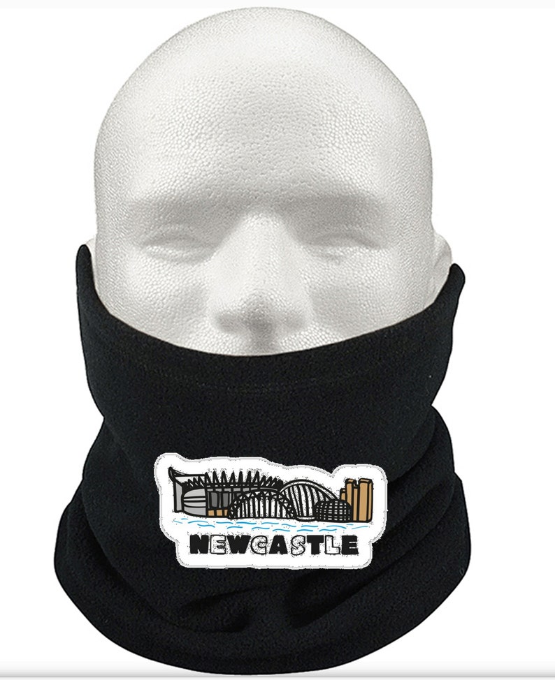 Newcastle united Snood Scarf Black Fleece Face Cover Neck Warmer Warm Supporters Shawl Christmas Gift Mask zdjęcie 9