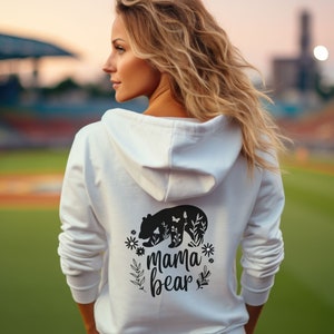 Mama Bear-hoody, Moederdagcadeau, knus moedersweater