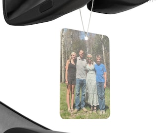 Custom Photo Car Air Freshener: Road Trip Essential