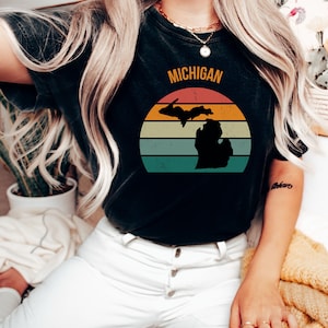 MI-Shirt,Michigan Life Shirt,Michigan Shirt,Michigan Kleidung,Leben in MIchigan,Michigan Geschenk,Niedlich