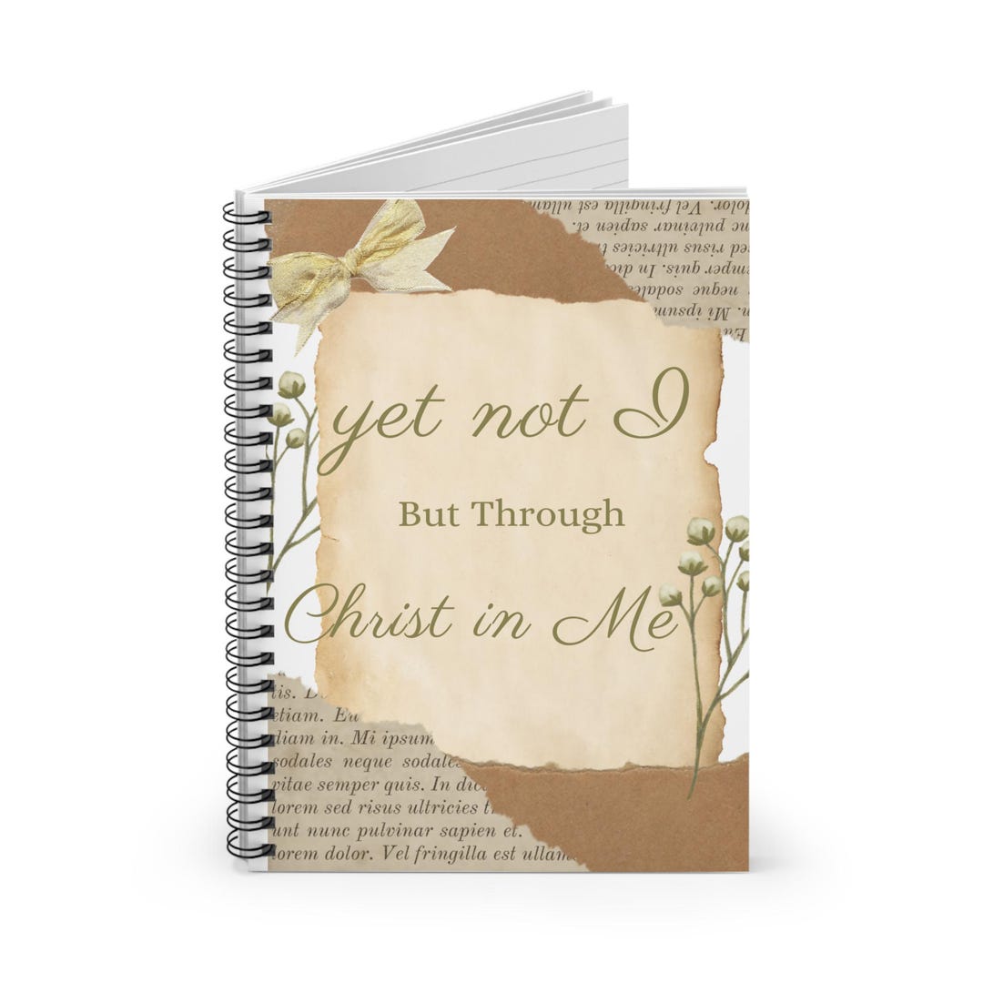 Christian Spiral Notebook - Ruled Line, Religious Journal, Faith-based ...