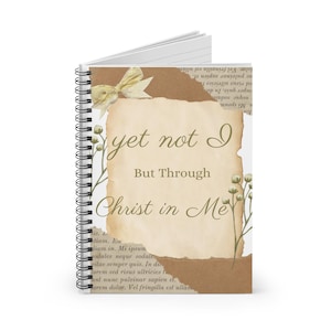Christian Spiral Notebook - Ruled Line, Religious Journal, Faith-Based Diary, Inspirational Notepad, Bible Quote Planner