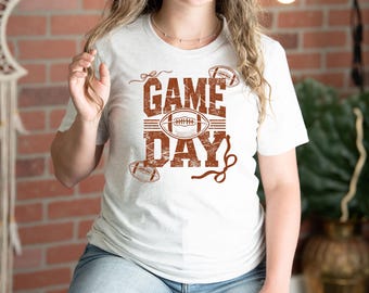 Coquette Football Design: Girly Game Day PNG SVG (Digital Download)