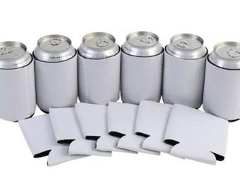Sublimation Blank Can Koozie | White Neoprene Drink Sleeve