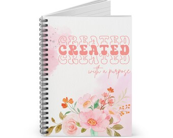 Spiral Notebook - Ruled Line, Purposeful Journal, Motivational Diary, Personalized Notepad, Inspirational Sketchbook, Creative Writing