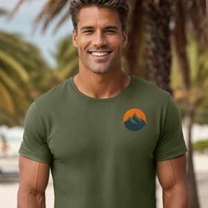 Men’s Graphic Tees - Mountain - Nature TShirt Men - Unisex Mountain Themed T-Shirt - Outdoor Graphic T-Shirts for Men and Women