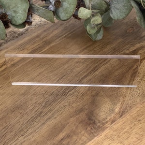 Acrylic Blank. 40 x 100mm, 4cm x 10cm. Rectangle ,Wedding, Place Cards, DIY. Signage, Rectangle Tiles, Tags,  Timber or Acrylic.