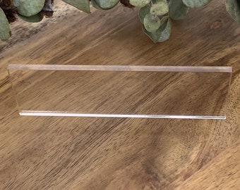 Acrylic Blank. 40 x 100mm, 4cm x 10cm. Rectangle ,Wedding, Place Cards, DIY. Signage, Rectangle Tiles, Tags,  Timber or Acrylic.